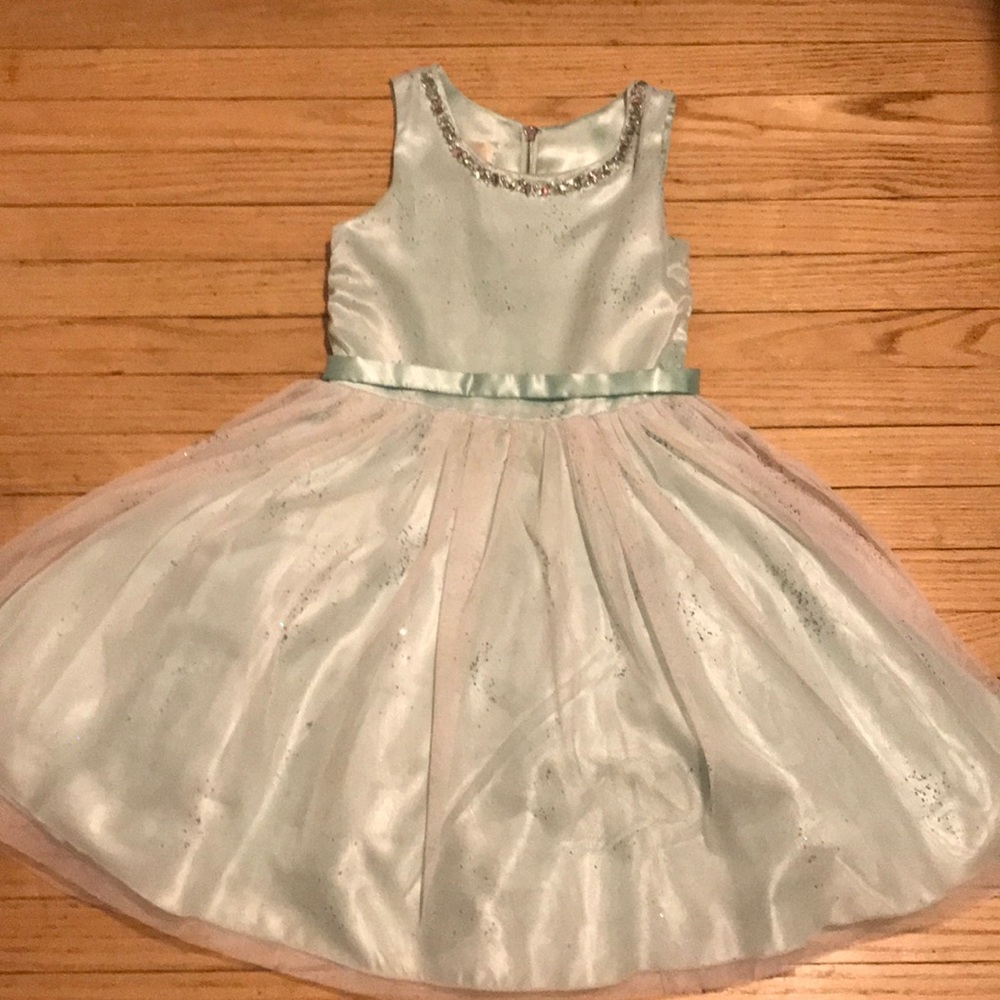 Girls mint green dress